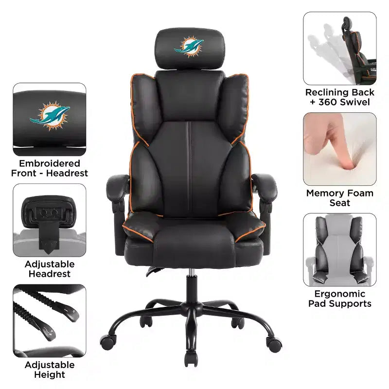 Chaise de bureau des Dolphins de Miami