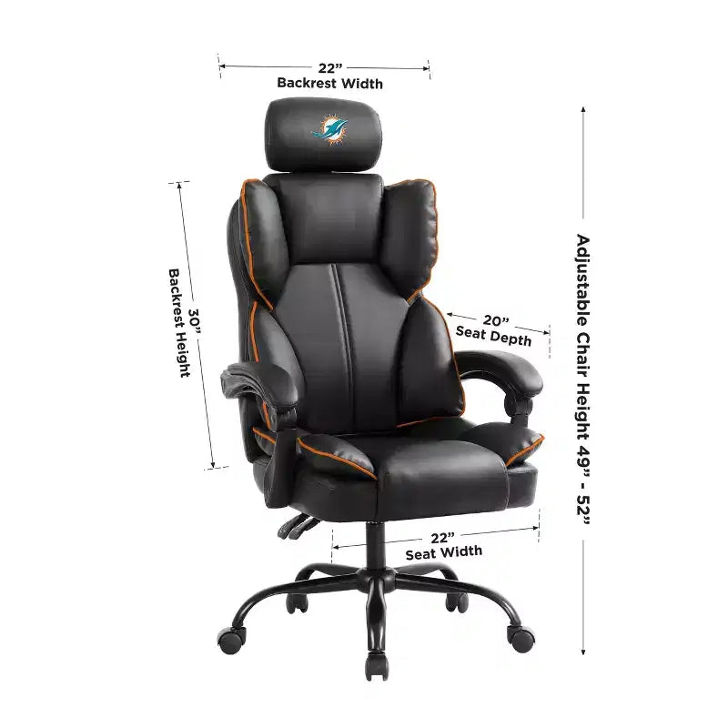 Chaise de bureau des Dolphins de Miami