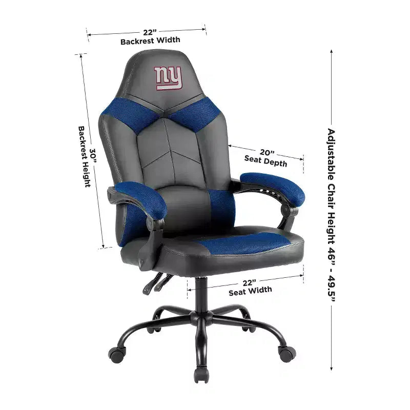 Fauteuil de bureau surdimensionné des Giants de New York