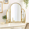 Miroir arche trépied 71x71 cm Or : Style moderne, Mural, Aucun assemblage requis