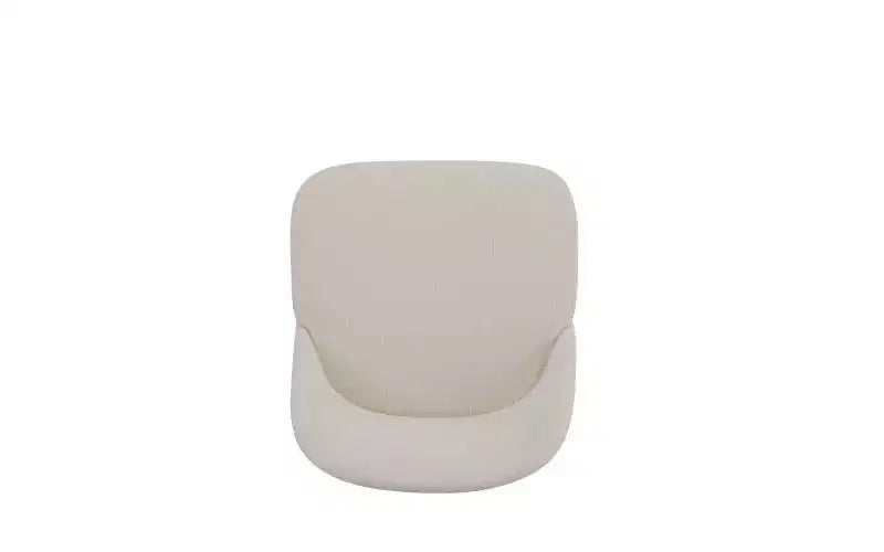 Lot de 2 chaises de salle à manger capitonnées modernes du milieu du siècle avec dossier incurvé Beige/Noir