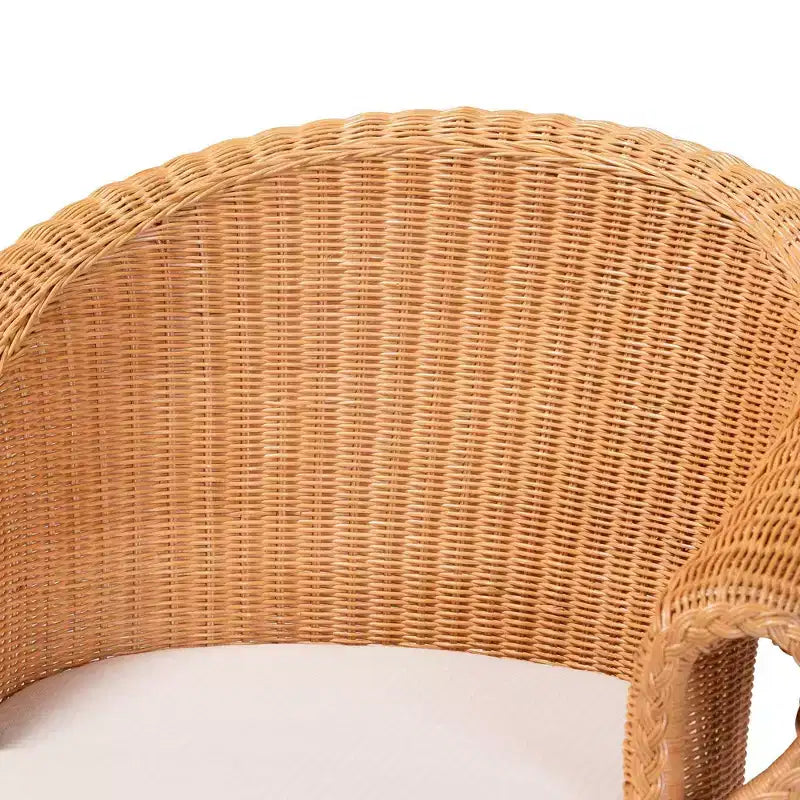 Chaise de salle à manger en rotin miel