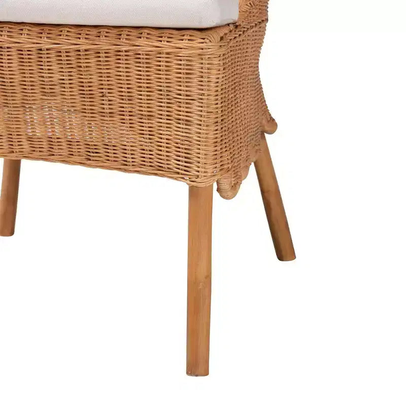 Chaise de salle à manger en rotin miel