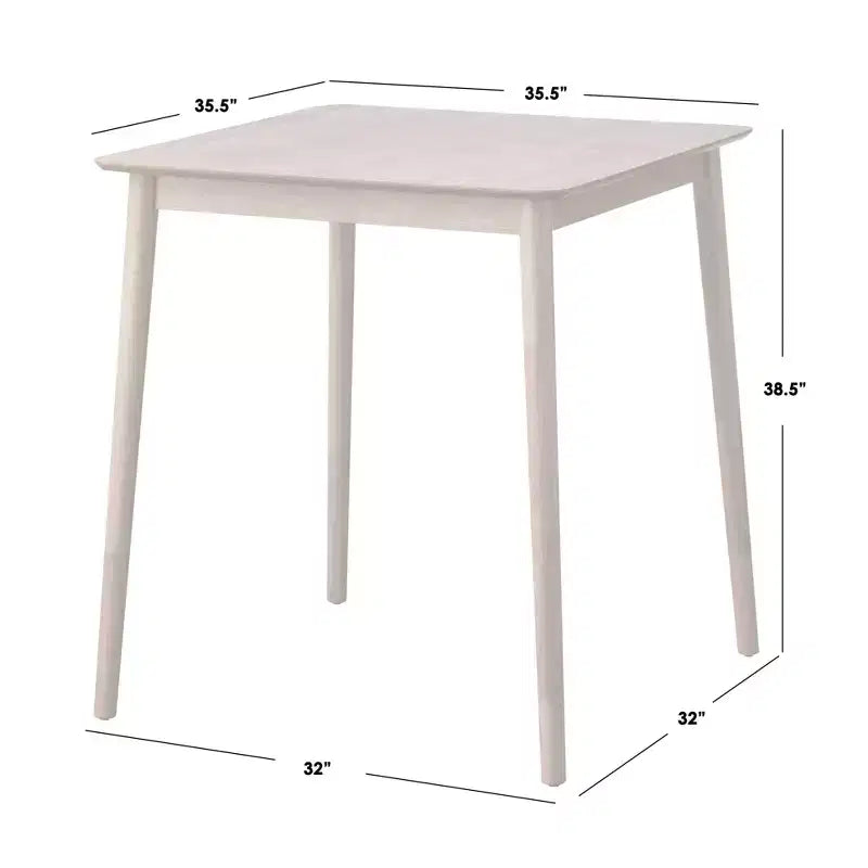 Table carrée hauteur comptoir en chêne clair