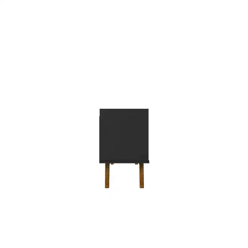 Meuble TV Mid-Century Modern à 4 étagères pour téléviseurs jusqu'à 55" : Console multimédia, gestion des câbles