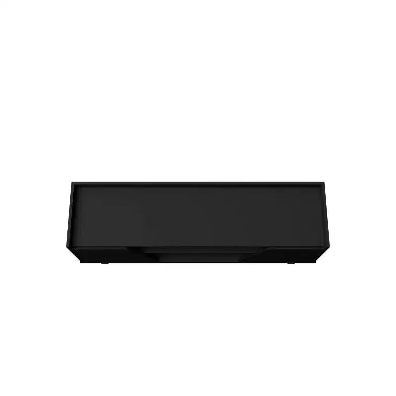 Meuble TV Mid-Century Modern à 4 étagères pour téléviseurs jusqu'à 55" : Console multimédia, gestion des câbles