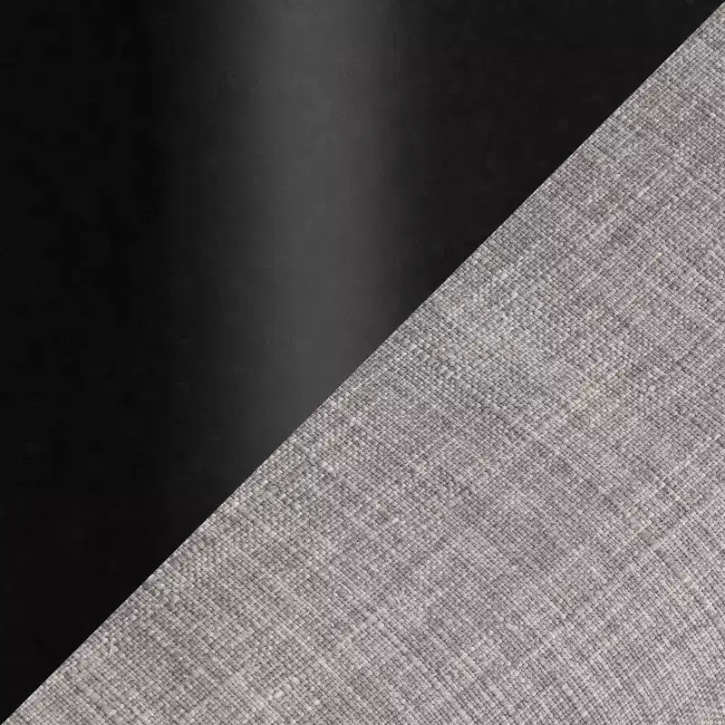 Fauteuil de travail tapissé 4 étoiles métal noir/tissu gris