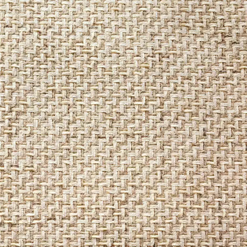 Pouf carré en laine motif crème