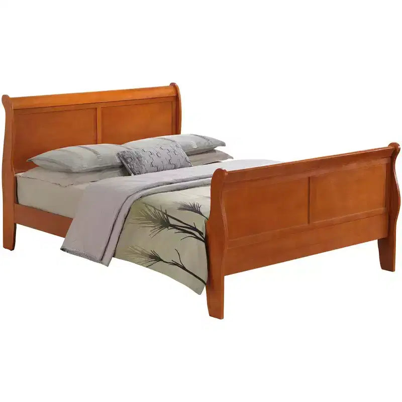 Lit Queen Size avec Traverse de Pied Haute