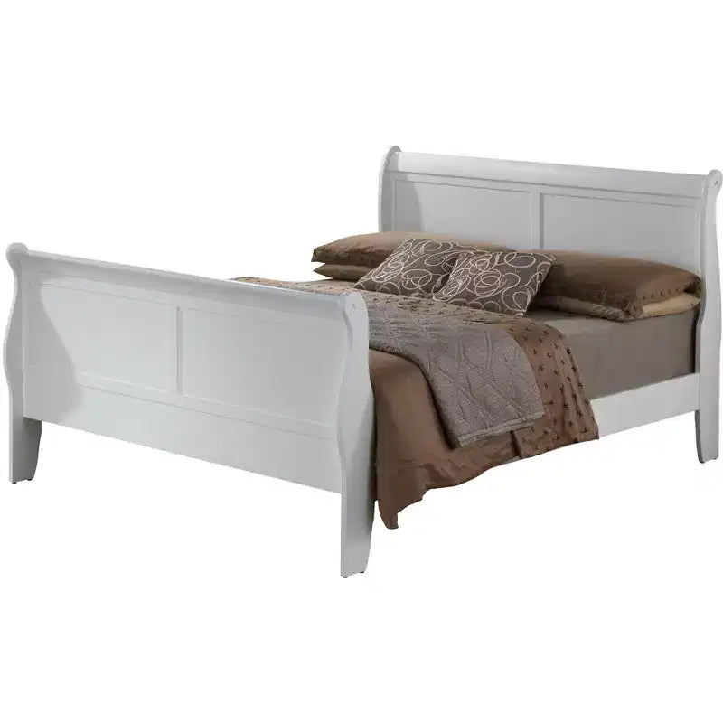 Lit Queen Size avec Traverse de Pied Haute