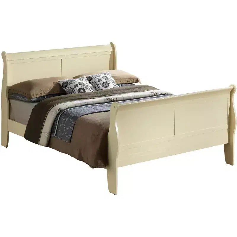 Lit Queen Size avec Traverse de Pied Haute