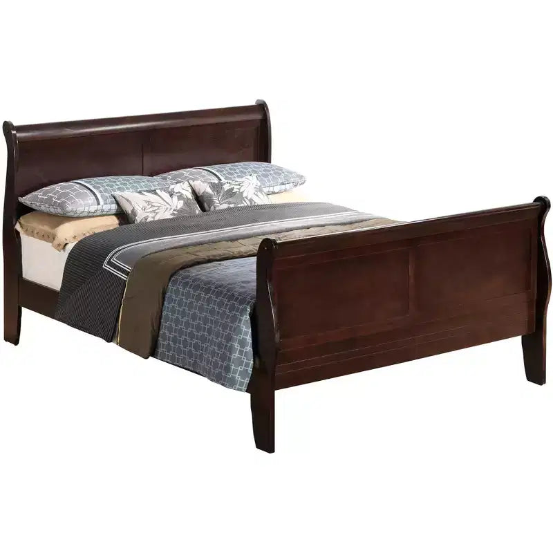 Lit Queen Size avec Traverse de Pied Haute