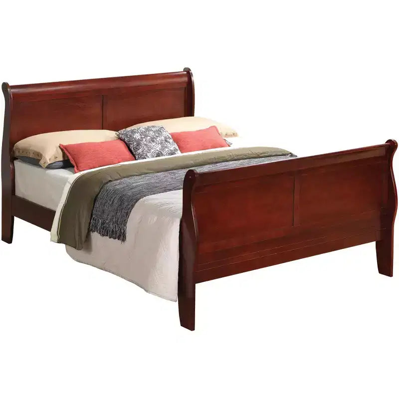 Lit Queen Size avec Traverse de Pied Haute