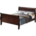 Lit Queen Size avec Traverse de Pied Haute