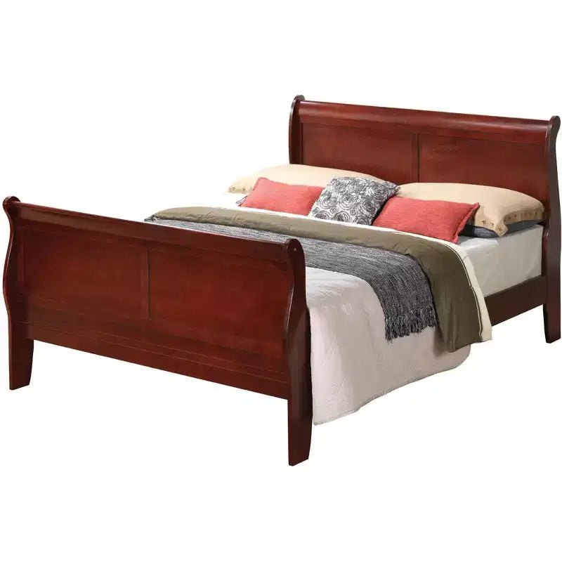 Lit Queen Size avec Traverse de Pied Haute