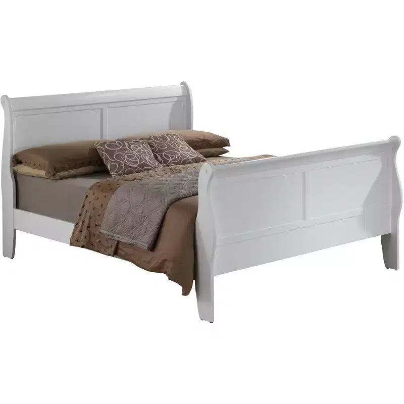 Lit Queen Size avec Traverse de Pied Haute