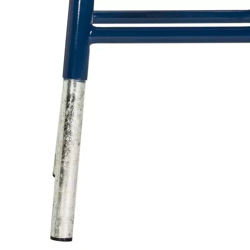 Tabouret de comptoir trempé argenté