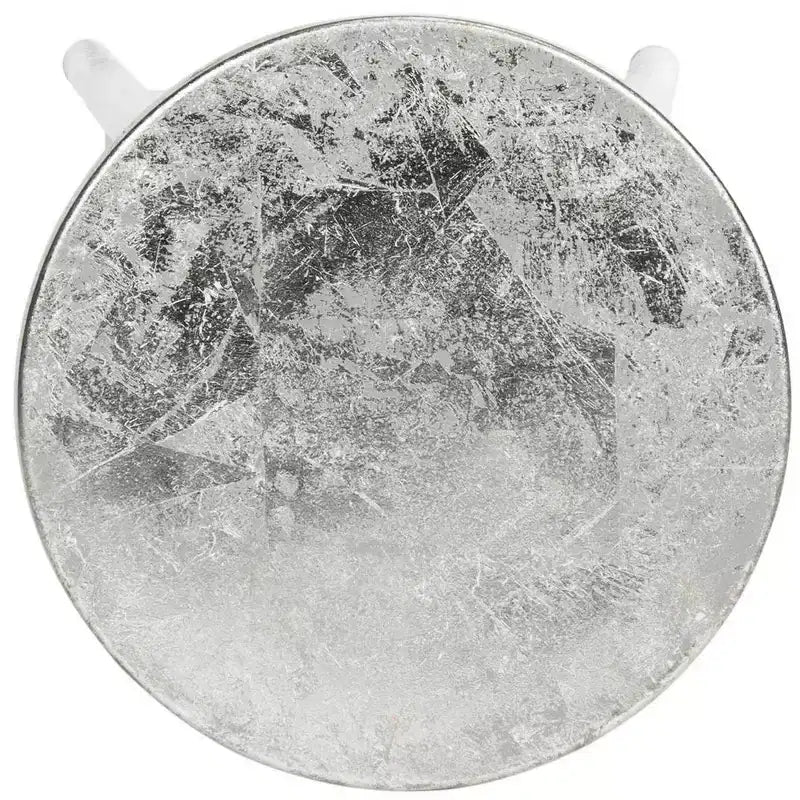 Tabouret de comptoir trempé argenté