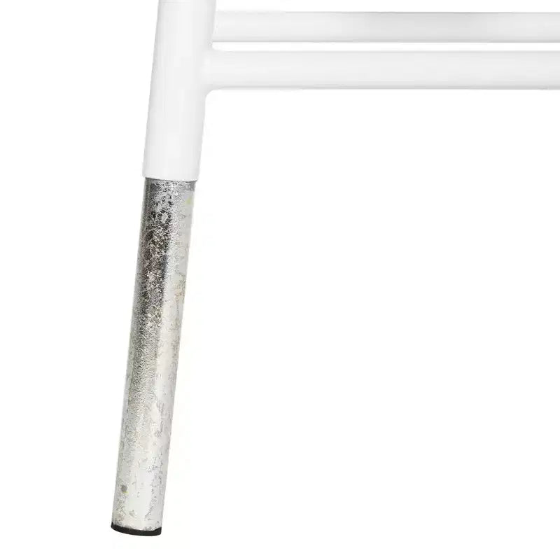 Tabouret de comptoir trempé argenté