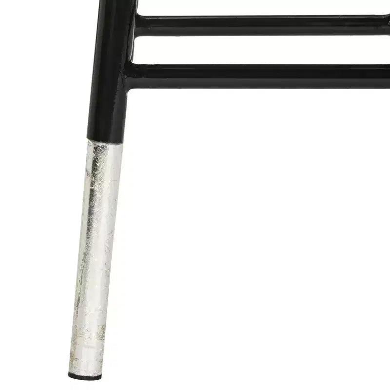 Tabouret de comptoir trempé argenté