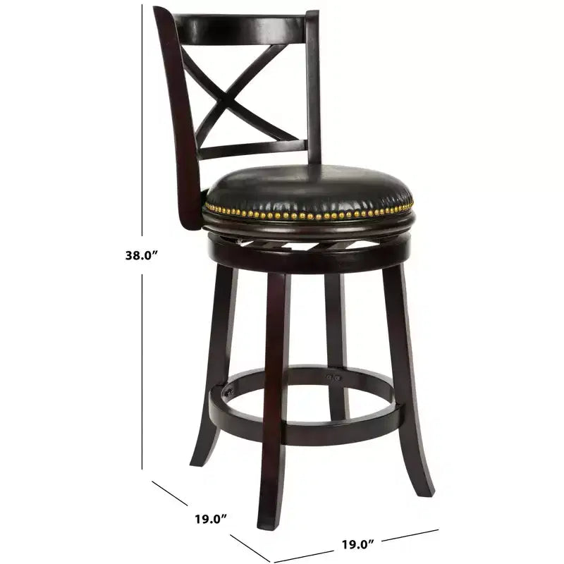Tabouret de comptoir Cappuccino/Noir