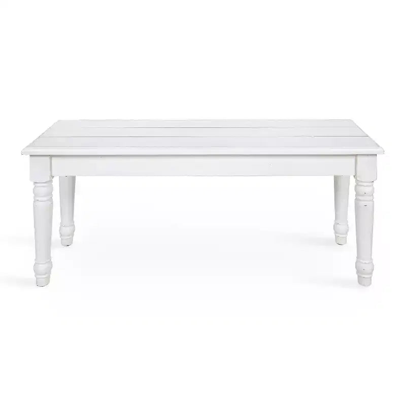 Banc Rectangulaire en Bois 42x14x19 Blanc