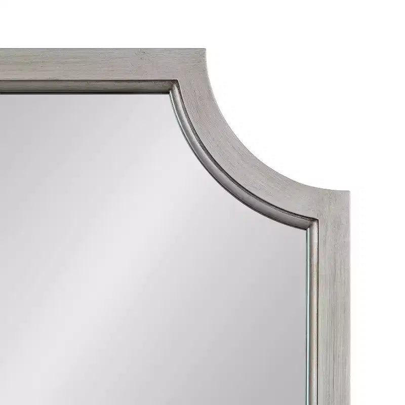 Miroir festonné en MDF 24x36 argenté