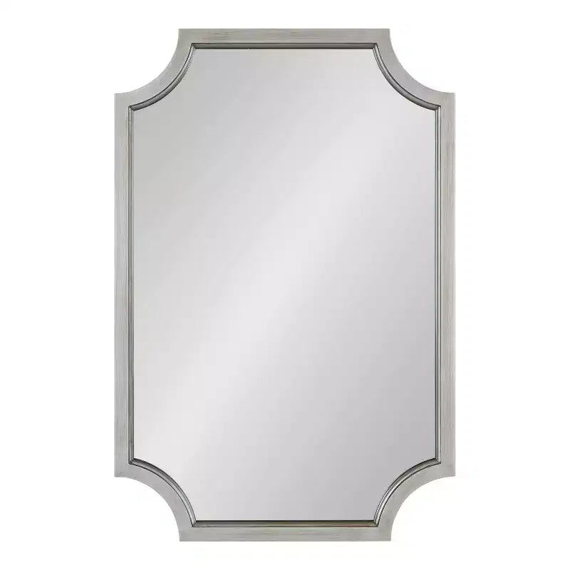 Miroir festonné en MDF 24x36 argenté