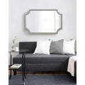 Miroir festonné en MDF 24x36 argenté
