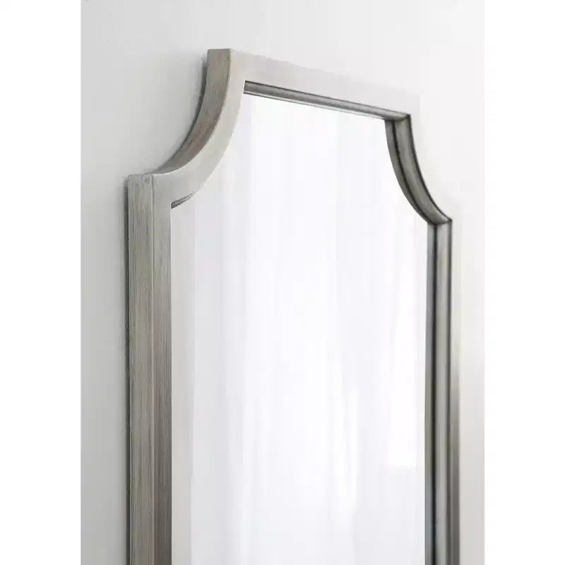 Miroir festonné en MDF 24x36 argenté