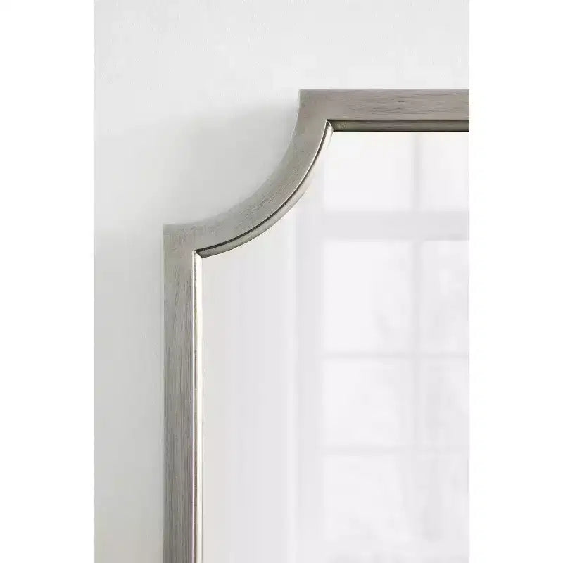 Miroir festonné en MDF 24x36 argenté