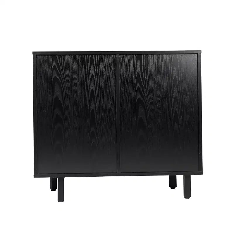 Bar classique et buffet avec armoire à porte simple de style Shaker, rangement suspendu pour verres et étagères ouvertes pour bouteilles