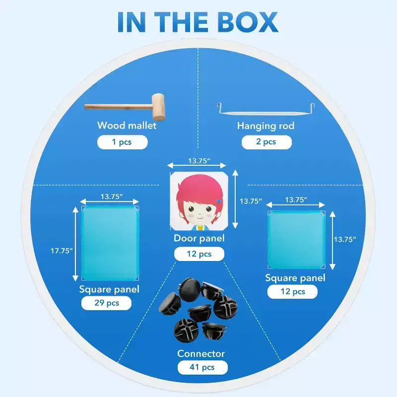 Rangement portable pour vêtements/boîte à jouets pour enfants