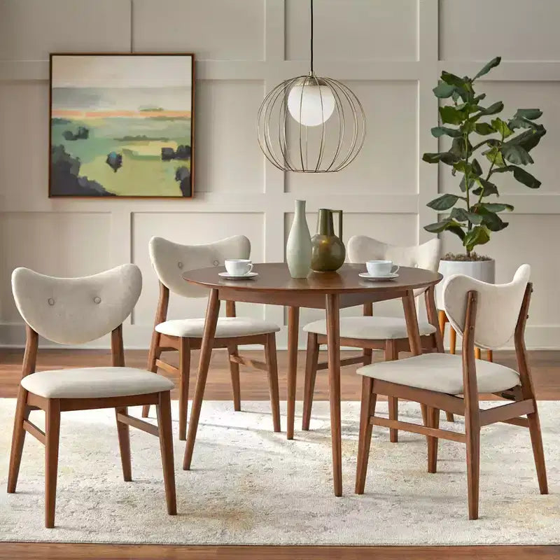Lot de 2 chaises de salle à manger modernes du milieu du siècle