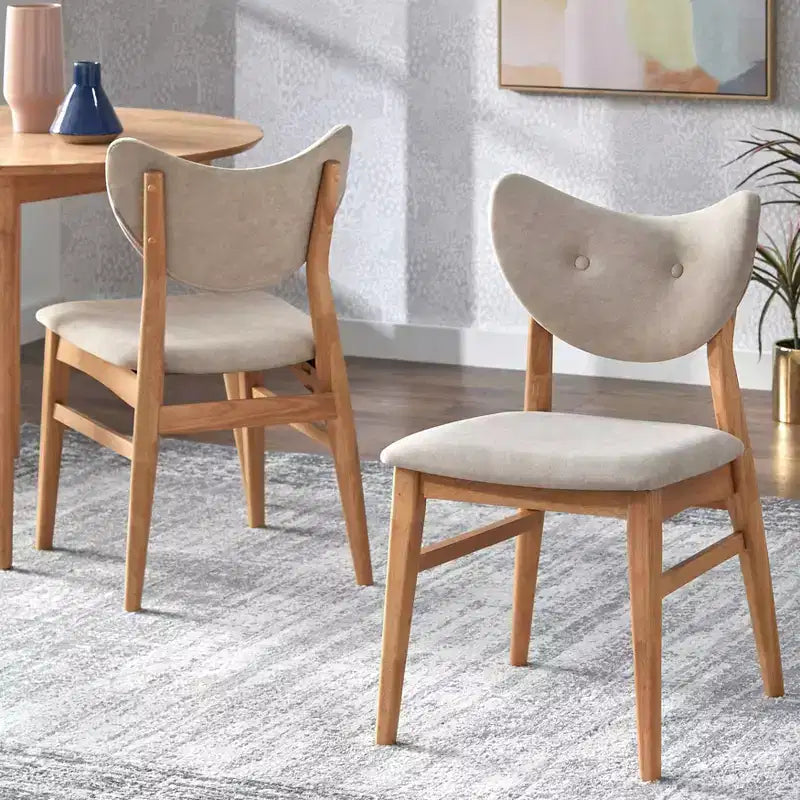 Lot de 2 chaises de salle à manger modernes du milieu du siècle