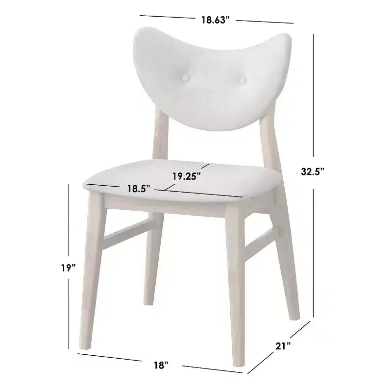 Lot de 2 chaises de salle à manger modernes du milieu du siècle