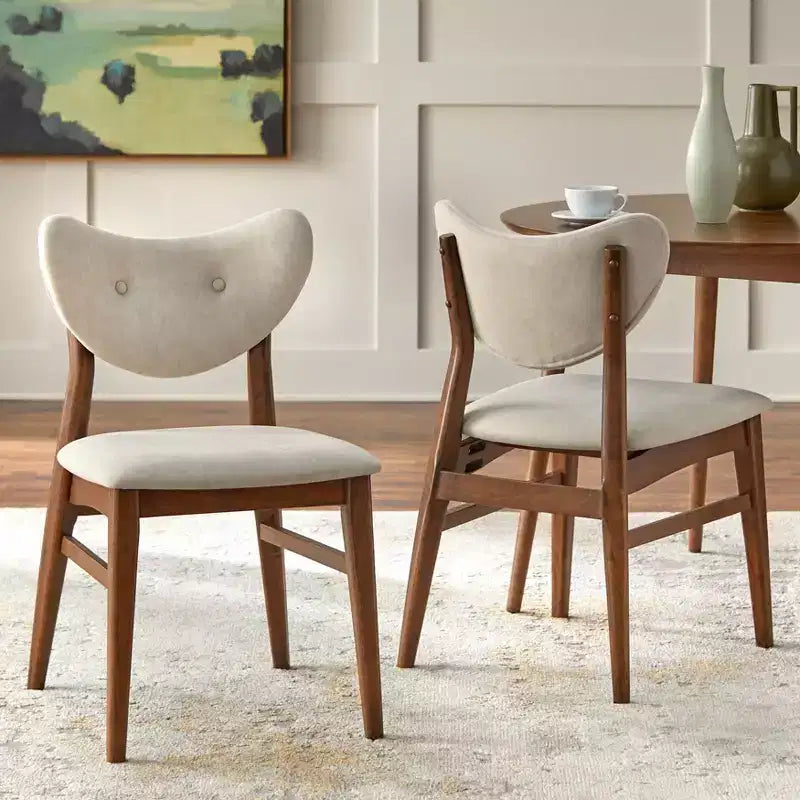 Lot de 2 chaises de salle à manger modernes du milieu du siècle