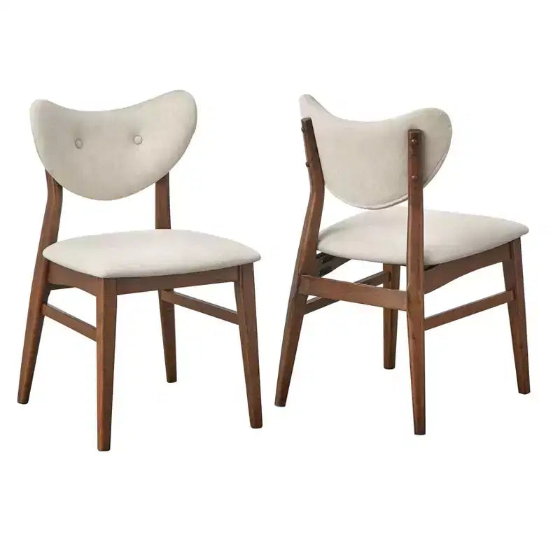 Lot de 2 chaises de salle à manger modernes du milieu du siècle