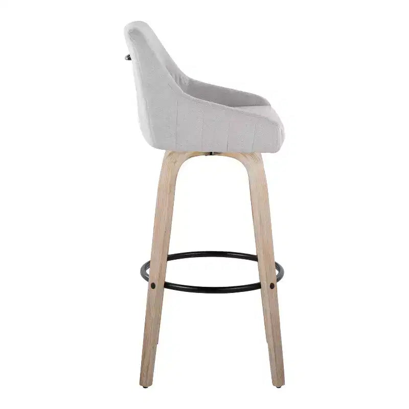 Lot de 2 tabourets de bar en tissu