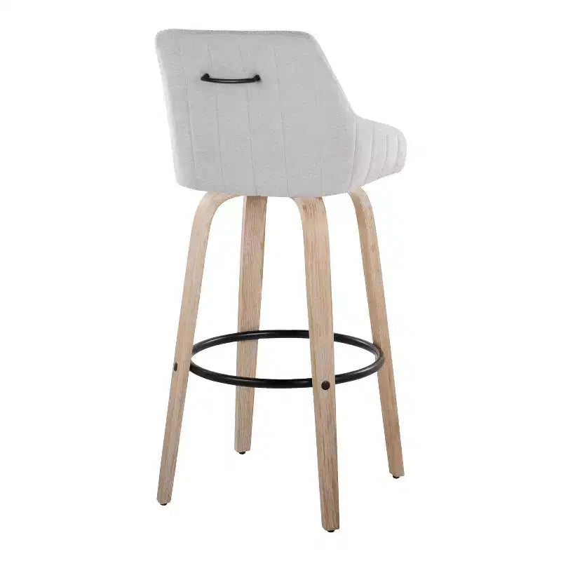 Lot de 2 tabourets de bar en tissu