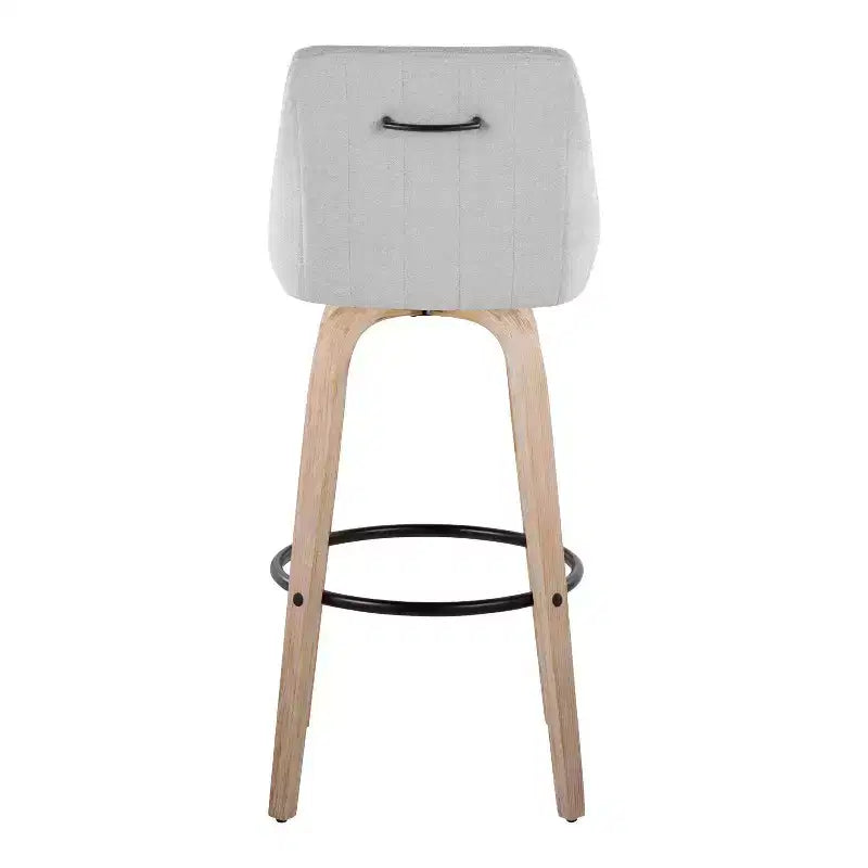 Lot de 2 tabourets de bar en tissu