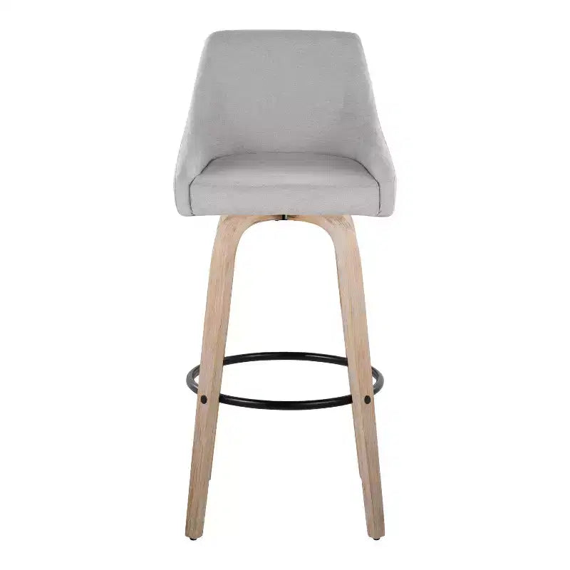 Lot de 2 tabourets de bar en tissu