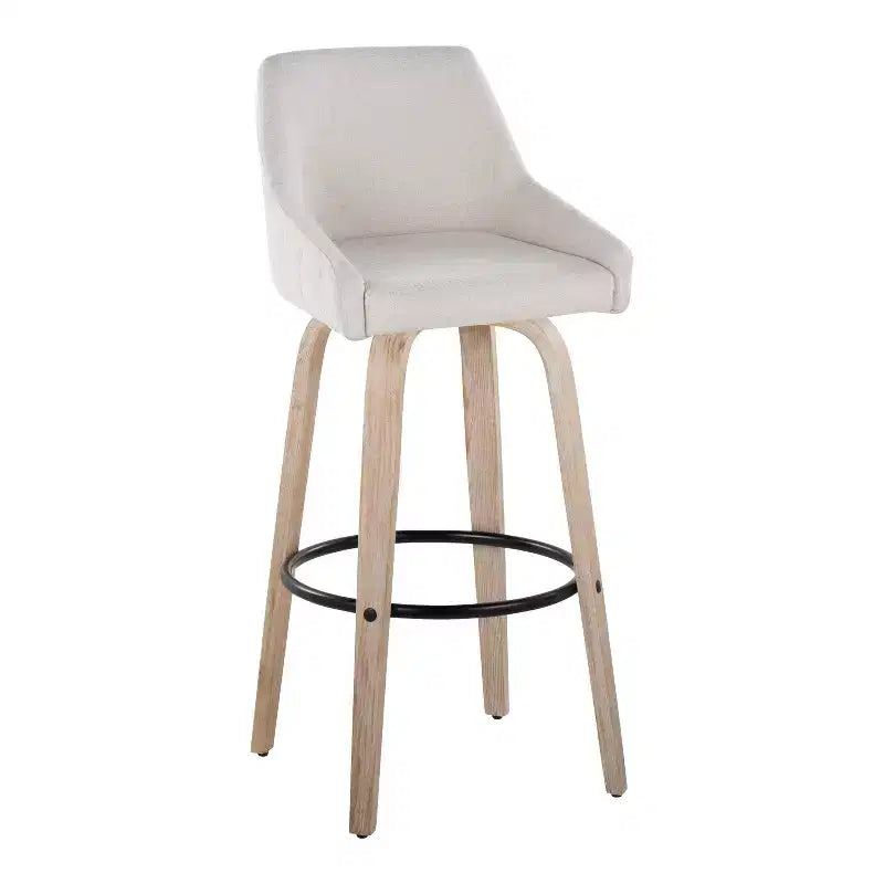 Lot de 2 tabourets de bar en tissu