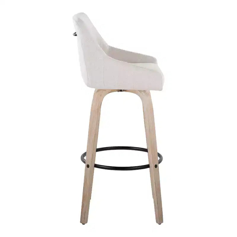 Lot de 2 tabourets de bar en tissu