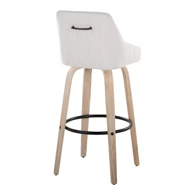 Lot de 2 tabourets de bar en tissu