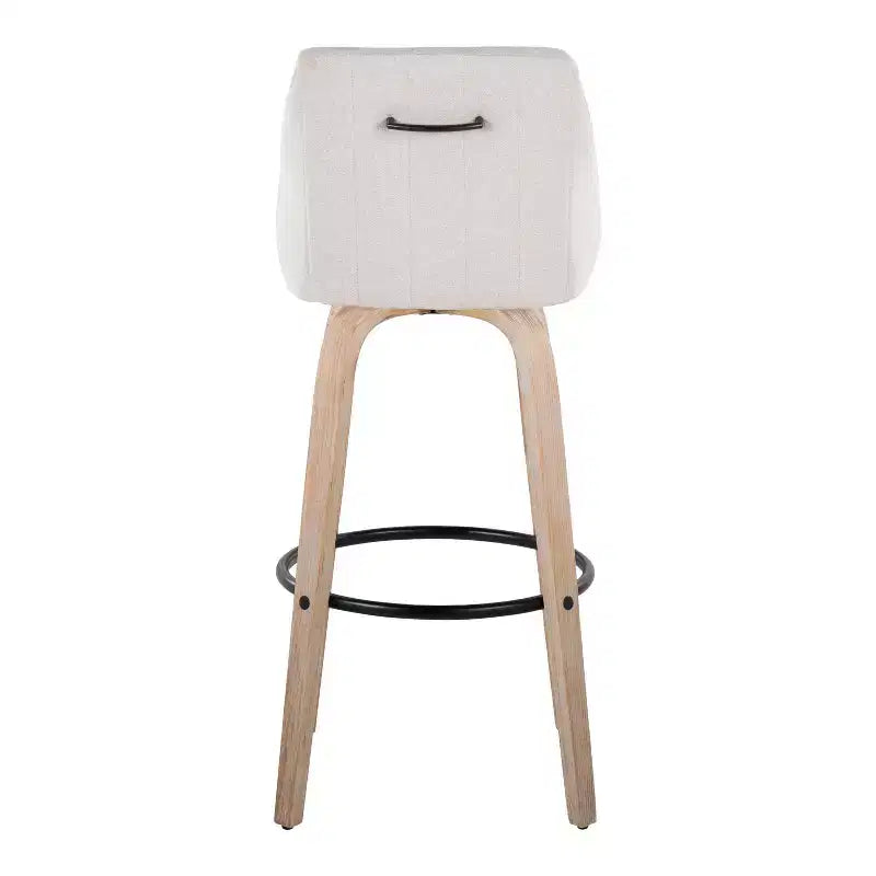 Lot de 2 tabourets de bar en tissu