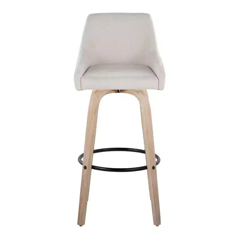 Lot de 2 tabourets de bar en tissu