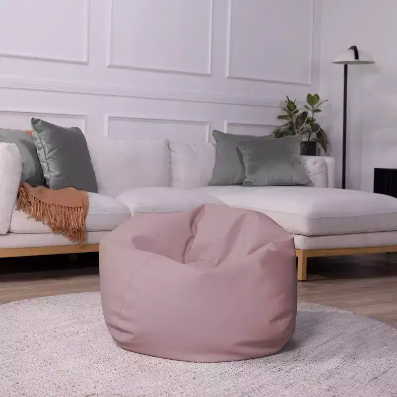 Pouf Rond en Vinyle pour Enfants
