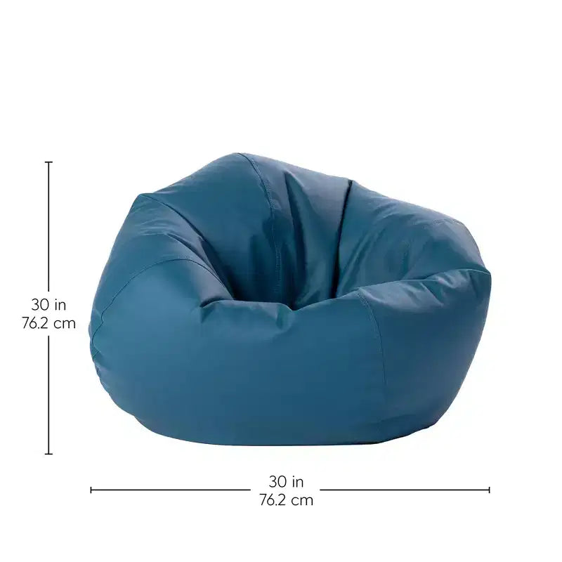 Pouf Rond en Vinyle pour Enfants