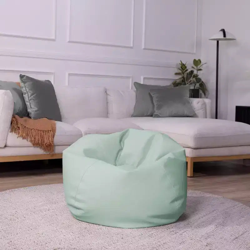 Pouf Rond en Vinyle pour Enfants